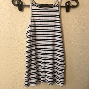 Black and white tank top